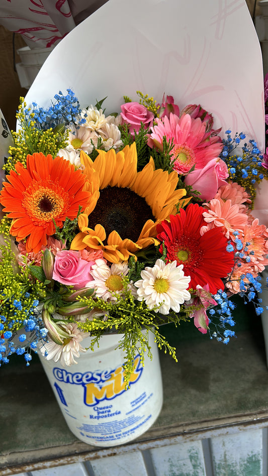 Ramo Girasol y Gerberas