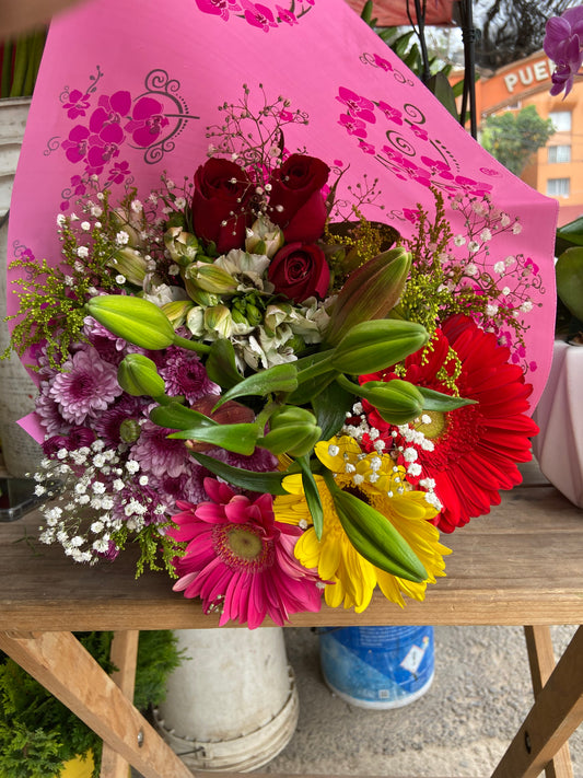Ramo de Lili y Gerberas
