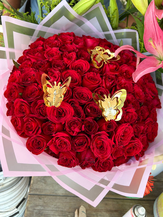 Ramo de 100 Rosas
